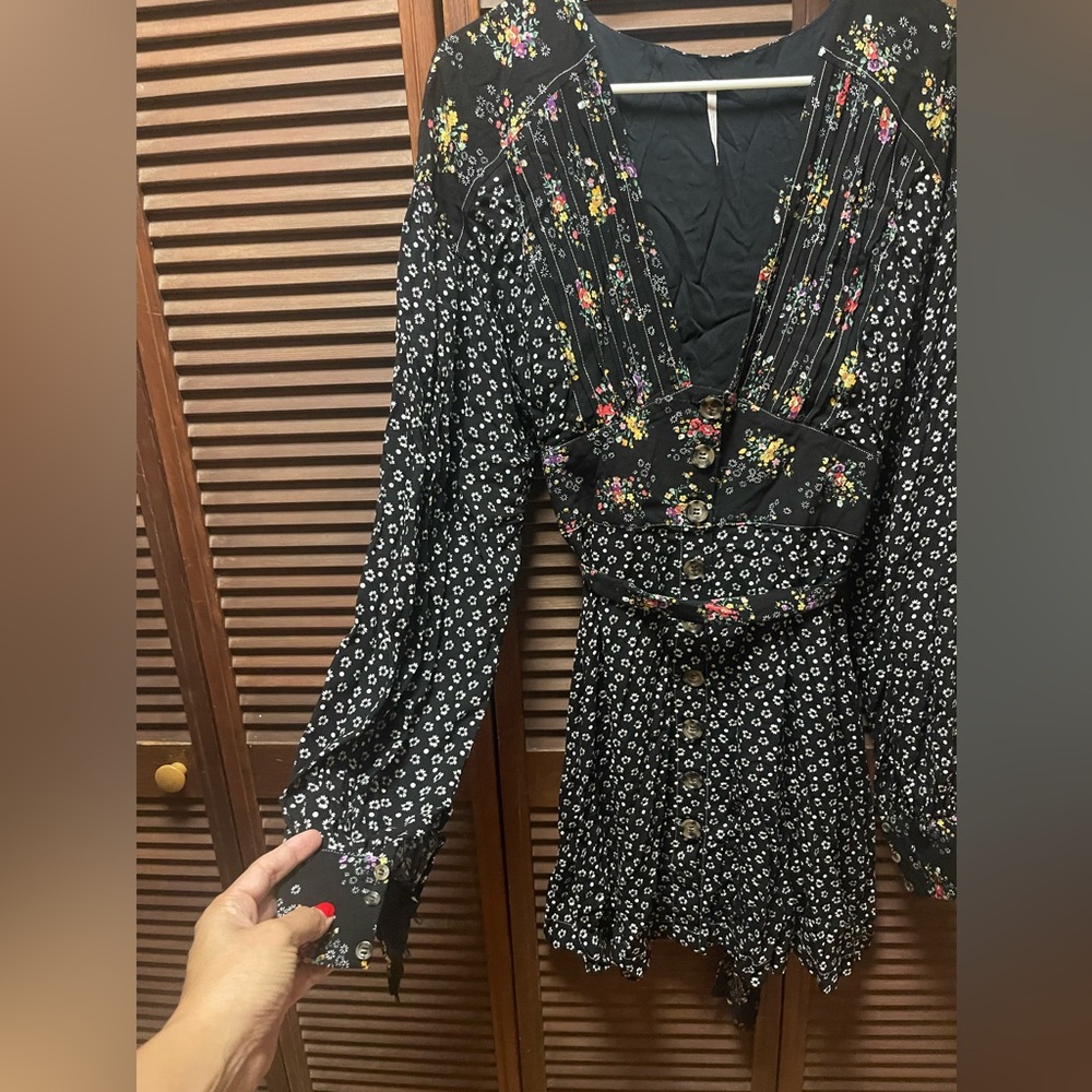 Free People Wonderland Mini Dress Size L - Picture 4 of 8